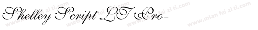 Shelley Script LT Pro字体转换